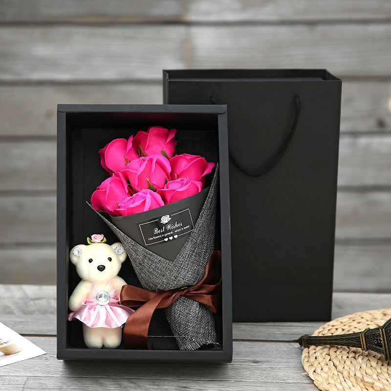 Valentinstag Seifenblumen-Geschenkbox