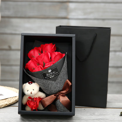 Valentinstag Seifenblumen-Geschenkbox