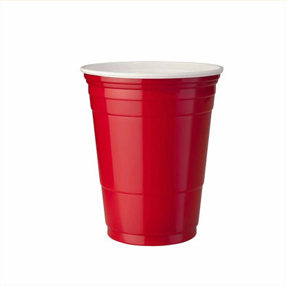 Red Beer Pong Party Plastic Cups