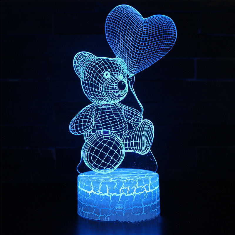 Valentinstags Geschenk -3D-LED- Lampe-Bär-