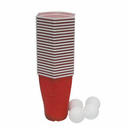 Red Beer Pong Party Plastic Cups